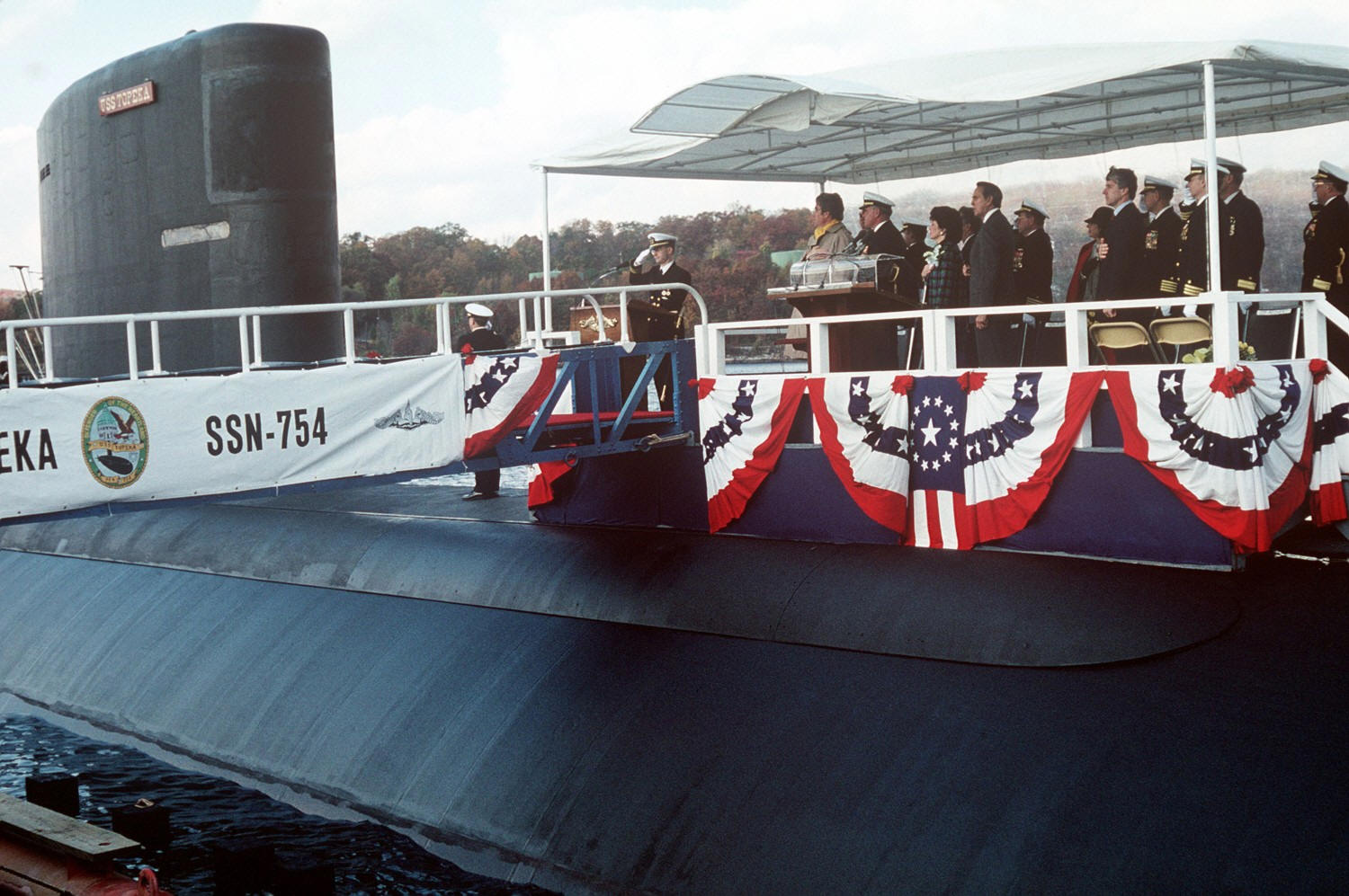 ssn-754 uss topeka commissioning 1989