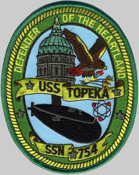 ssn-754 uss topeka patch insignia us navy