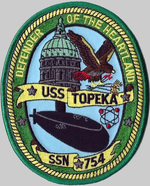 ssn-754 uss topeka patch insignia us navy submarine