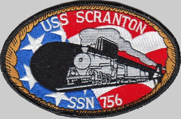 uss scranton ssn-756 patch insignia crest us navy