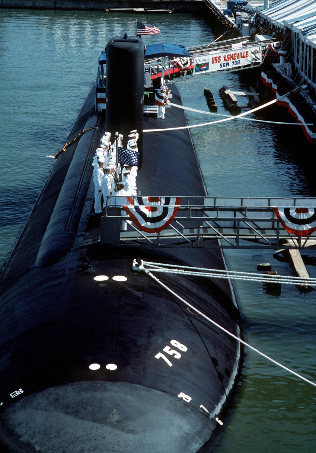 ssn-758 uss asheville commissioning 1991
