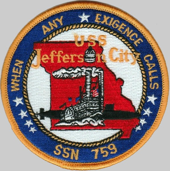 ssn-759 uss jefferson city insignia patch crest us navy