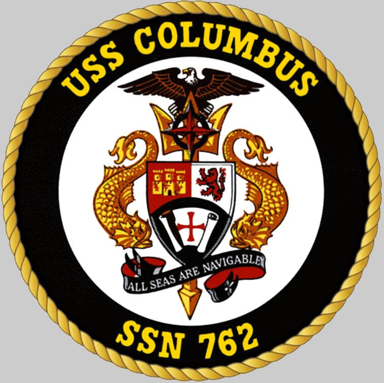 ssn-762 uss columbus insignia crest us navy attack submarine