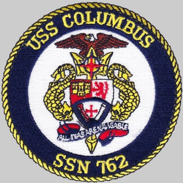 ssn-762 uss columbus patch insignia crest