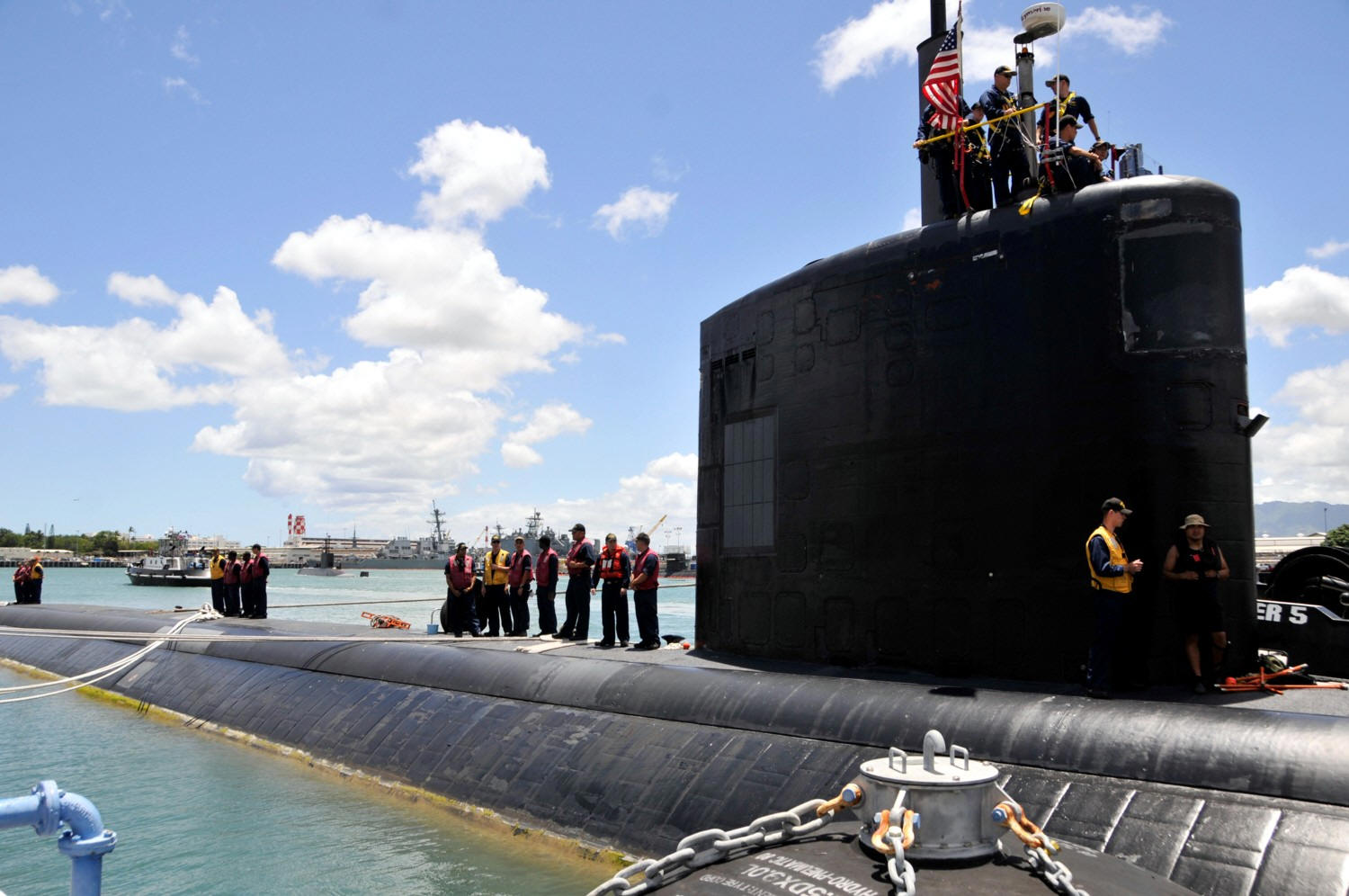 ssn-763 uss santa fe joint base pearl harbor hickam hawaii