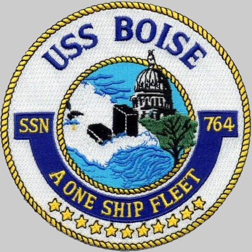 ssn-764 uss boise patch insignia crest attack submarine us navy
