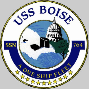 ssn-764 uss boise insignia crest patch badge los angeles class attack submarine us navy