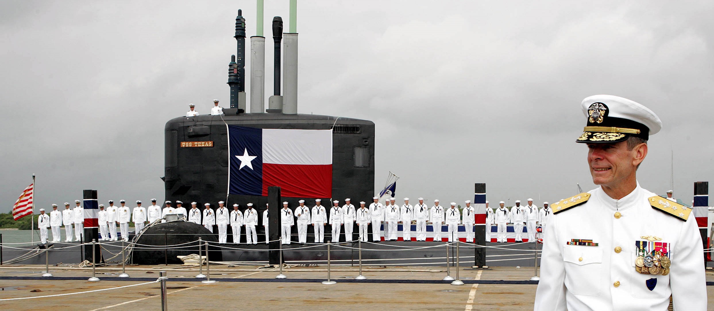 ssn-775 uss texas virginia class attack submarine navy 2006 35 commissioning ceremony galveston texas