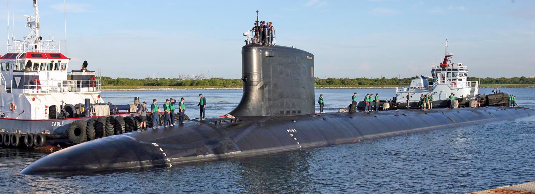 ssn-775 uss texas virginia class attack submarine navy 2006 40 port canaveral florida