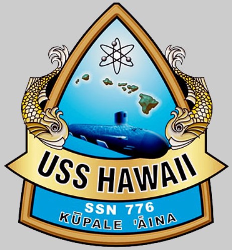 ssn-776 uss hawaii insignia crest patch badge attack submarine us navy