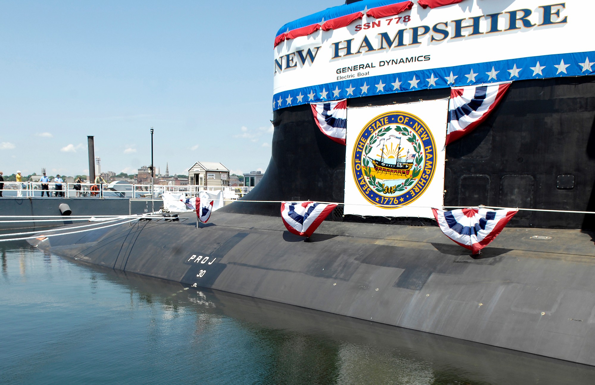 ssn-778 uss new hampshire virginia class attack submarine us navy 27 christening groton connecticut
