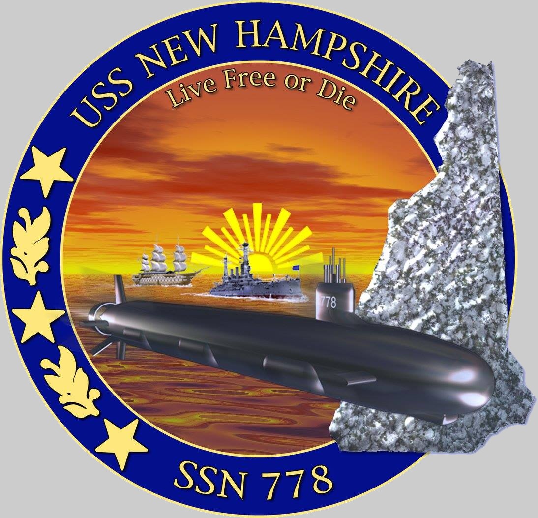 ssn-778 uss new hampshire insignia crest patch badge virginia class attack submarine us navy 02x
