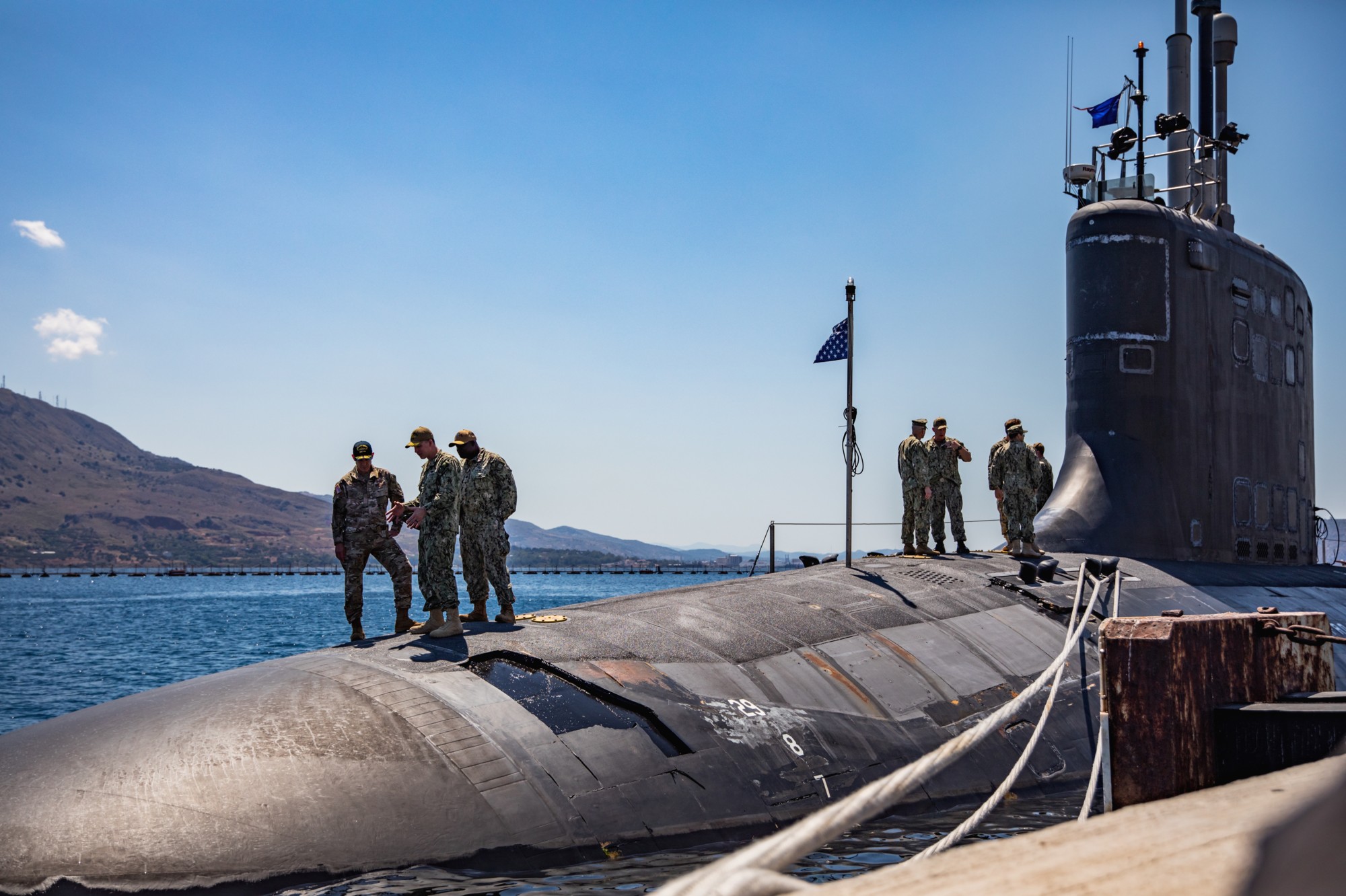 ssn-779 uss new mexico virginia class attack submarine us navy 56 souda bay nsa crete greece