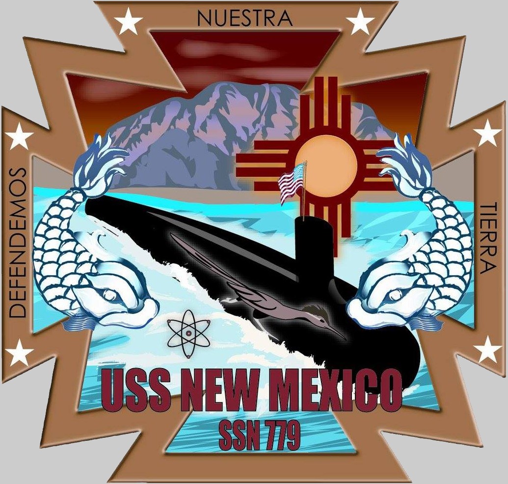 ssn-779 uss new mexico insignia crest patch badge virginia class attack submarine us navy 02x