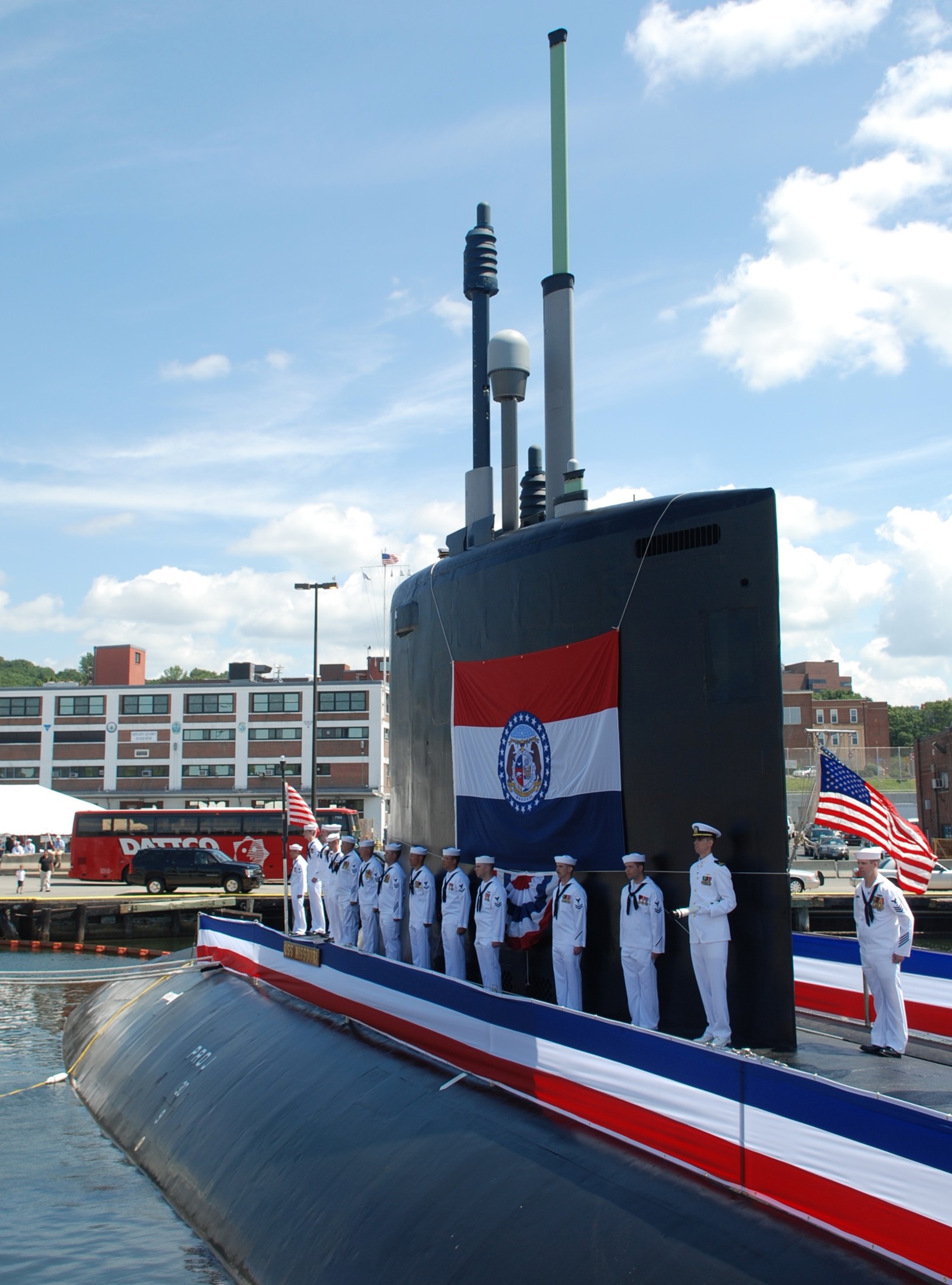 ssn-780 uss missouri virginia class attack submarine us navy 24 commissioning subase new london groton