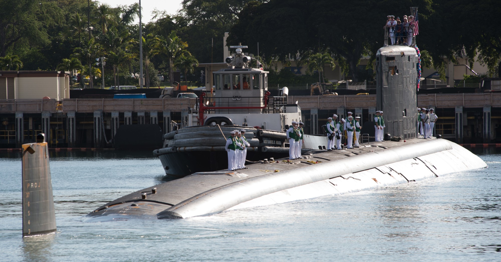 ssn-780 uss missouri virginia class attack submarine us navy 45 joint base pearl harbor hickam hawaii