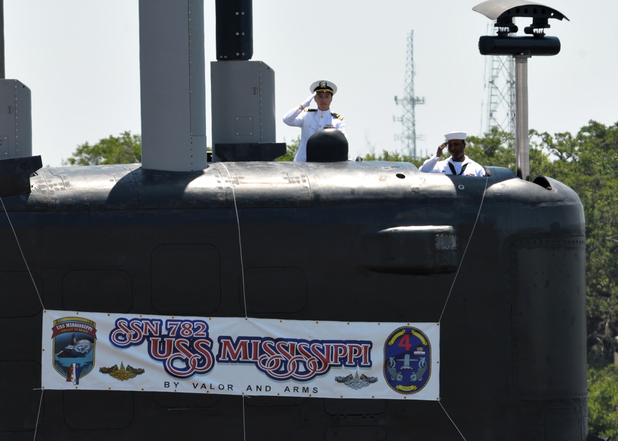 ssn-782 uss mississippi virginia class attack submarine us navy 14 commissioning