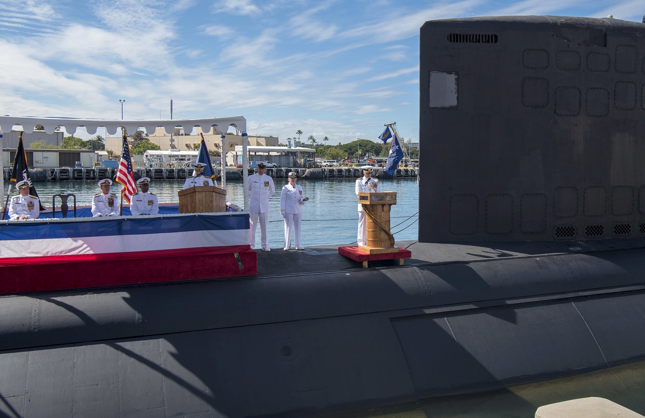 ssn-782 uss mississippi virginia class attack submarine us navy 44 change of command ceremony