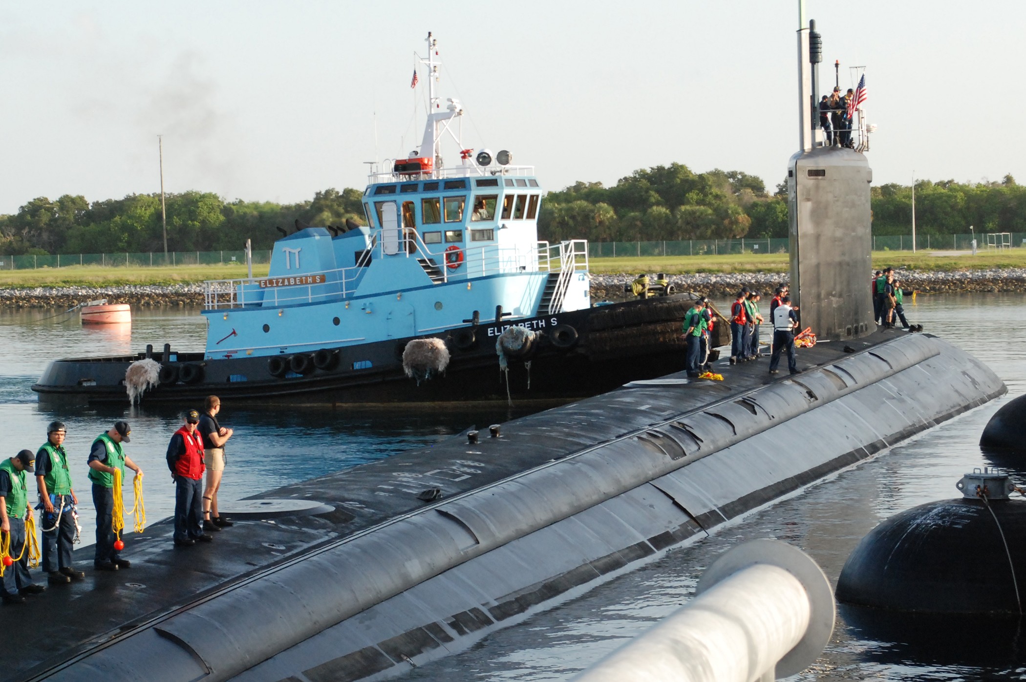 ssn-783 uss minnesota virginia class attack submarine us navy 14 port canaveral florida