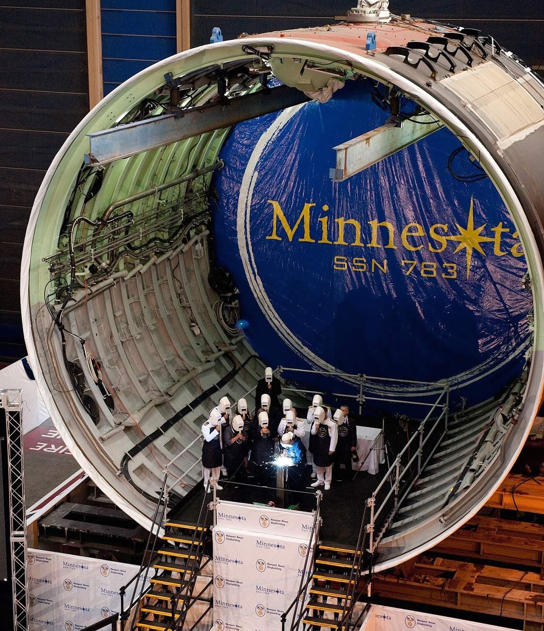 ssn-783 uss minnesota virginia class attack submarine us navy 27 keel laying ceremony