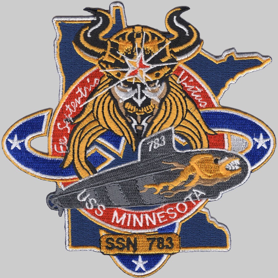 ssn-783 uss minnesota insignia crest patch badge virginia class attack submarine us navy 03p