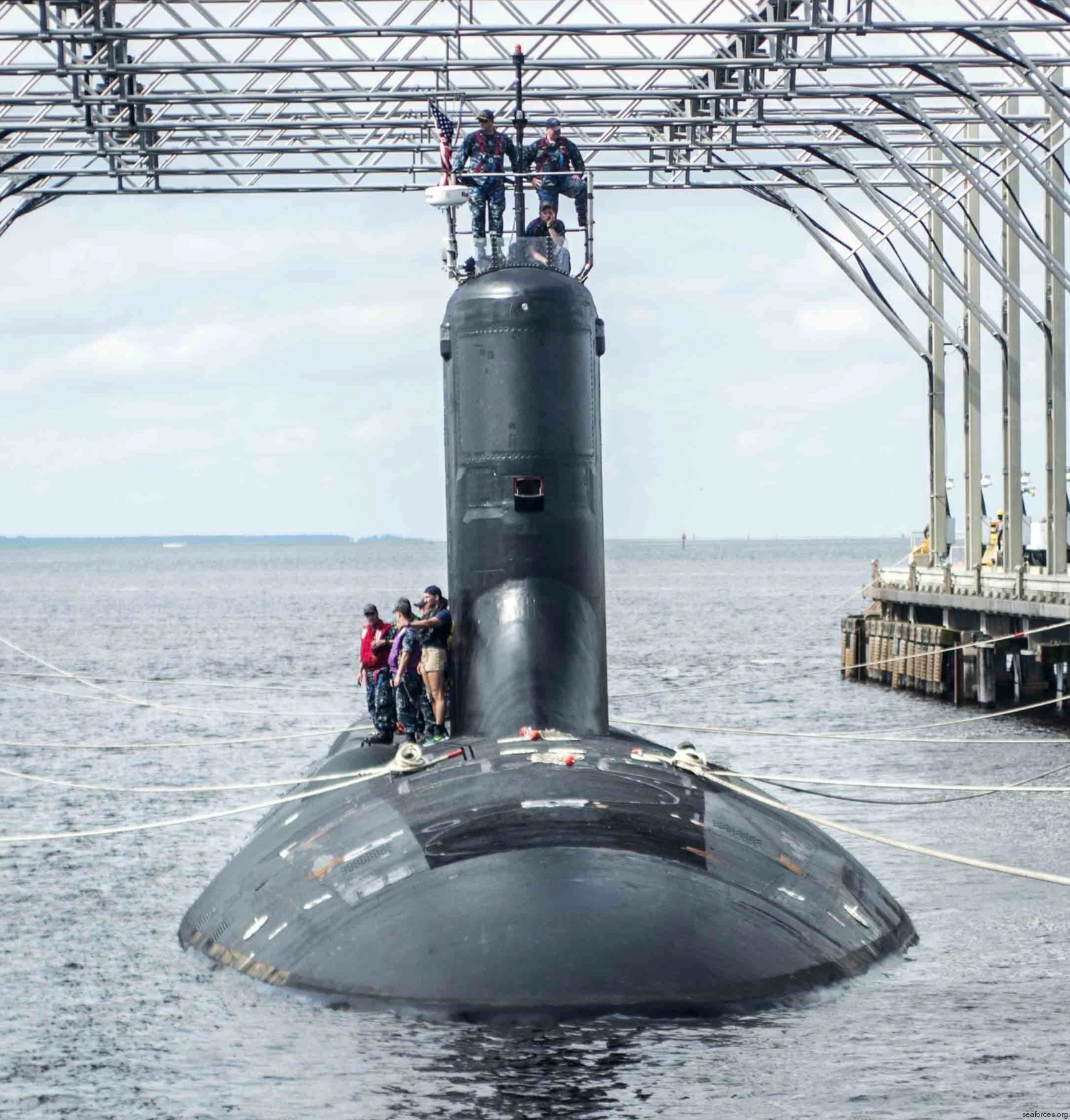 ssn-784 uss north dakota virginia class attack submarine us navy 12 subase kings bay magnetic silencing facility deperming