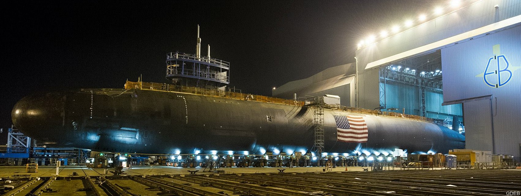 ssn-784 uss north dakota virginia class attack submarine us navy 34 roll out general dynamics groton