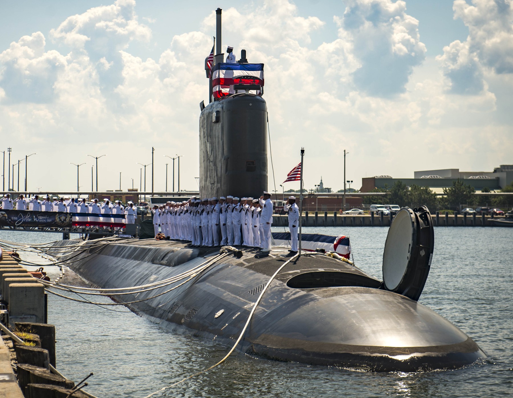 ssn-785 uss john warner virginia class attack submarine us navy 03 commissioning ceremony norfolk virginia