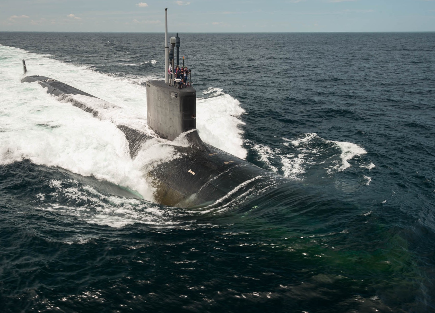 ssn-785 uss john warner virginia class attack submarine us navy 04 trials hii newport news