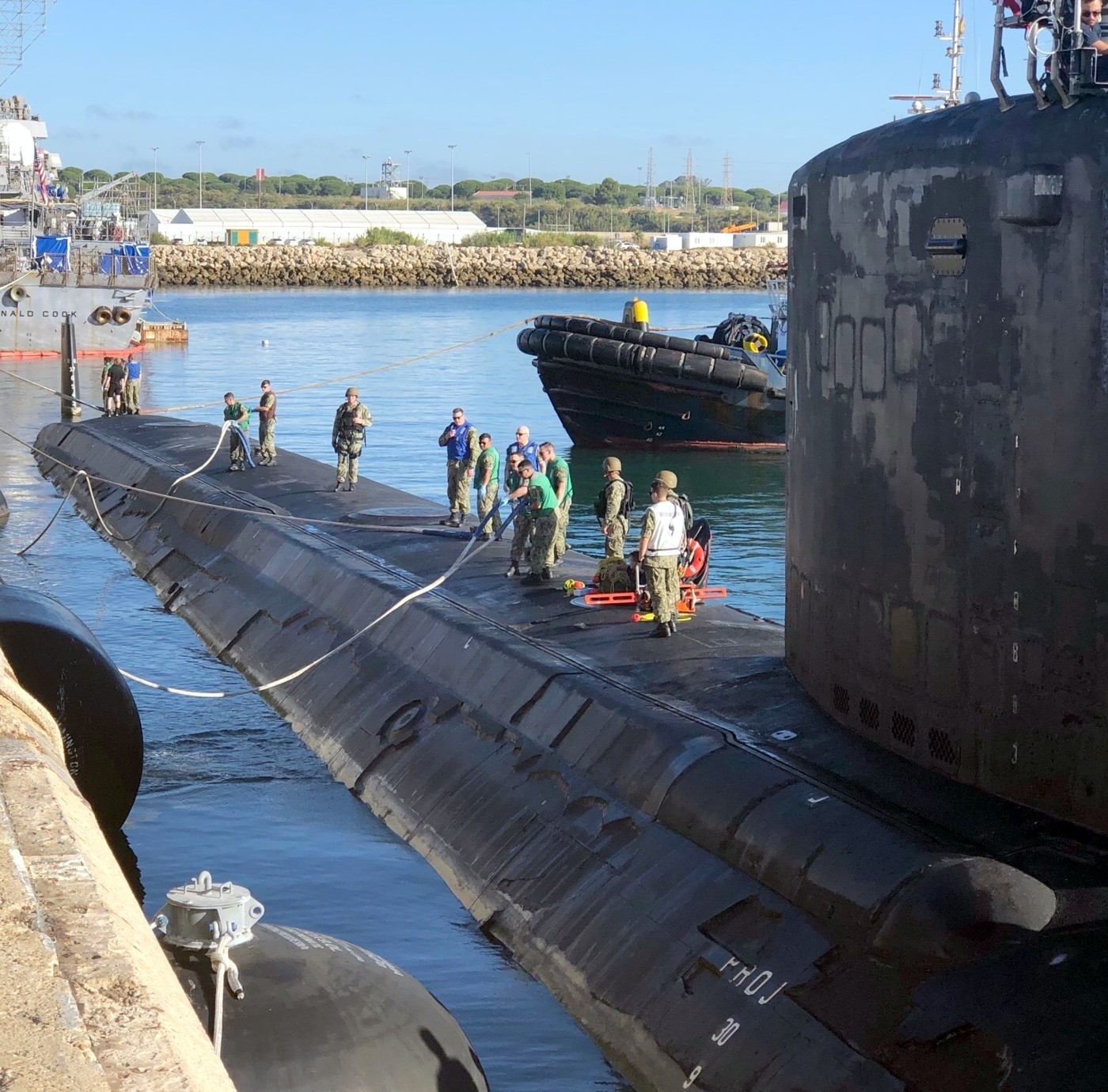 ssn-785 uss john warner virginia class attack submarine us navy 37 naval station rota