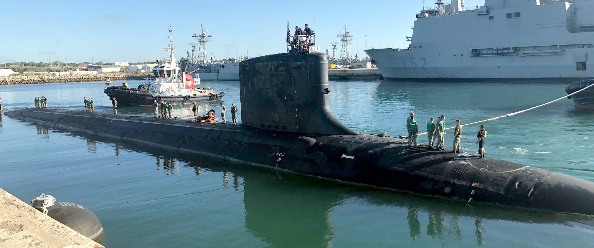 ssn-785 uss john warner virginia class attack submarine us navy 38 naval station rota spain