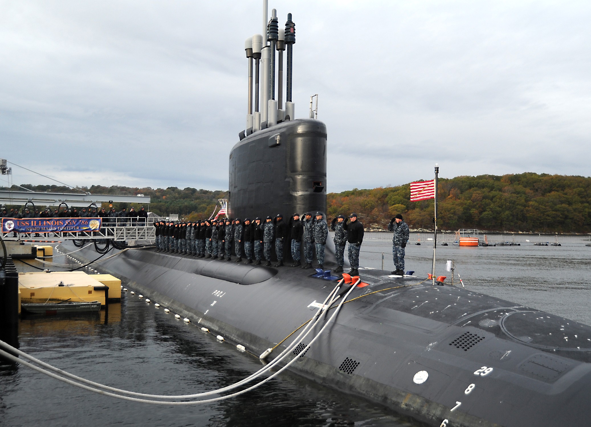 ssn-786 uss illinois virginia class attack submarine us navy 04 subase new london groton