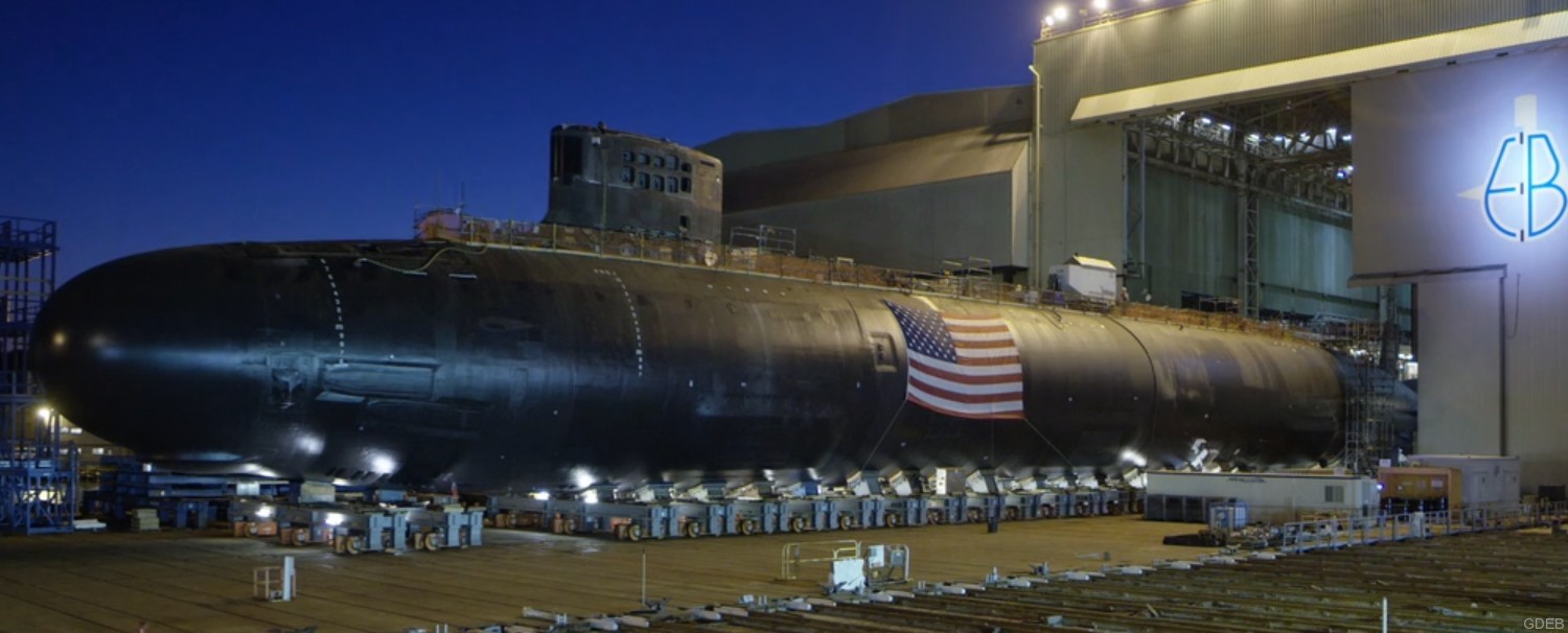 ssn-786 uss illinois virginia class attack submarine us navy 22 roll out groton gdeb