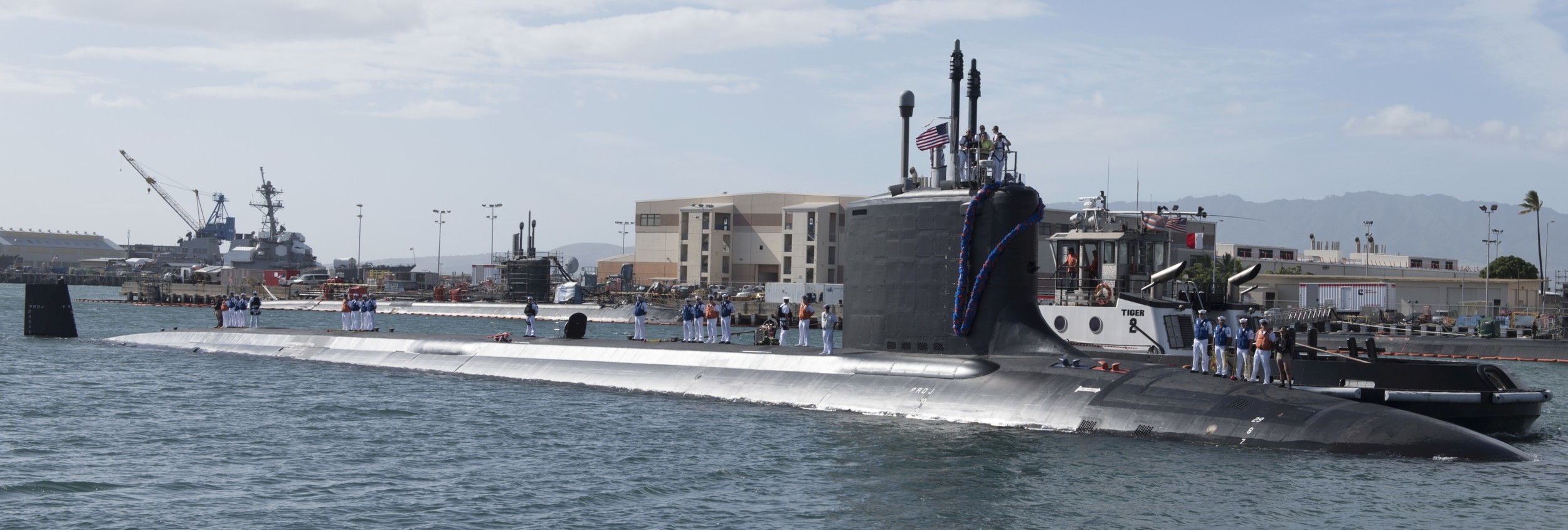 ssn-786 uss illinois virginia class attack submarine us navy 25 new homeport pearl harbor hickam hawaii