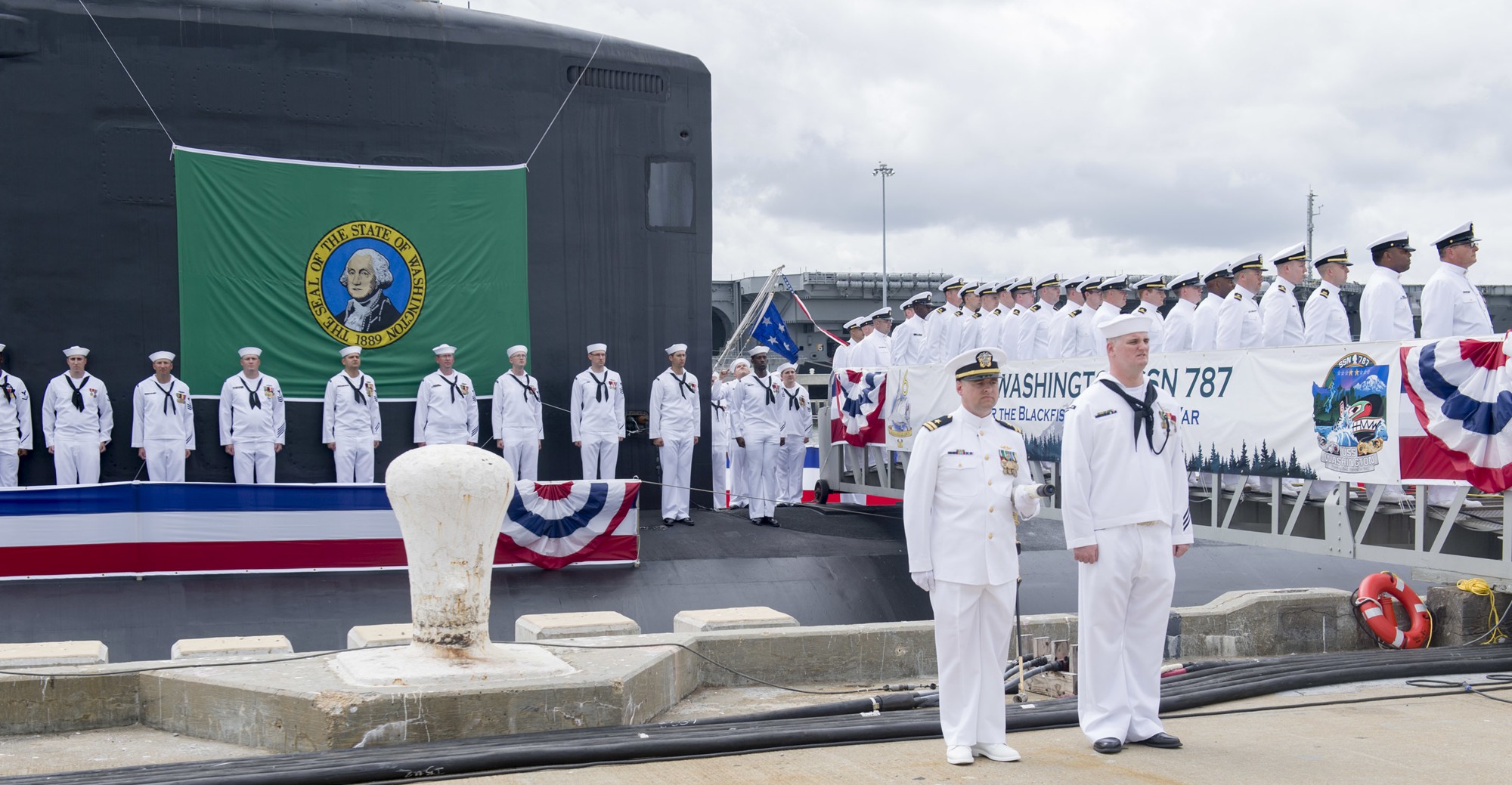 ssn-787 uss washington virginia class attack submarine us navy commissioning ceremony norfolk 24