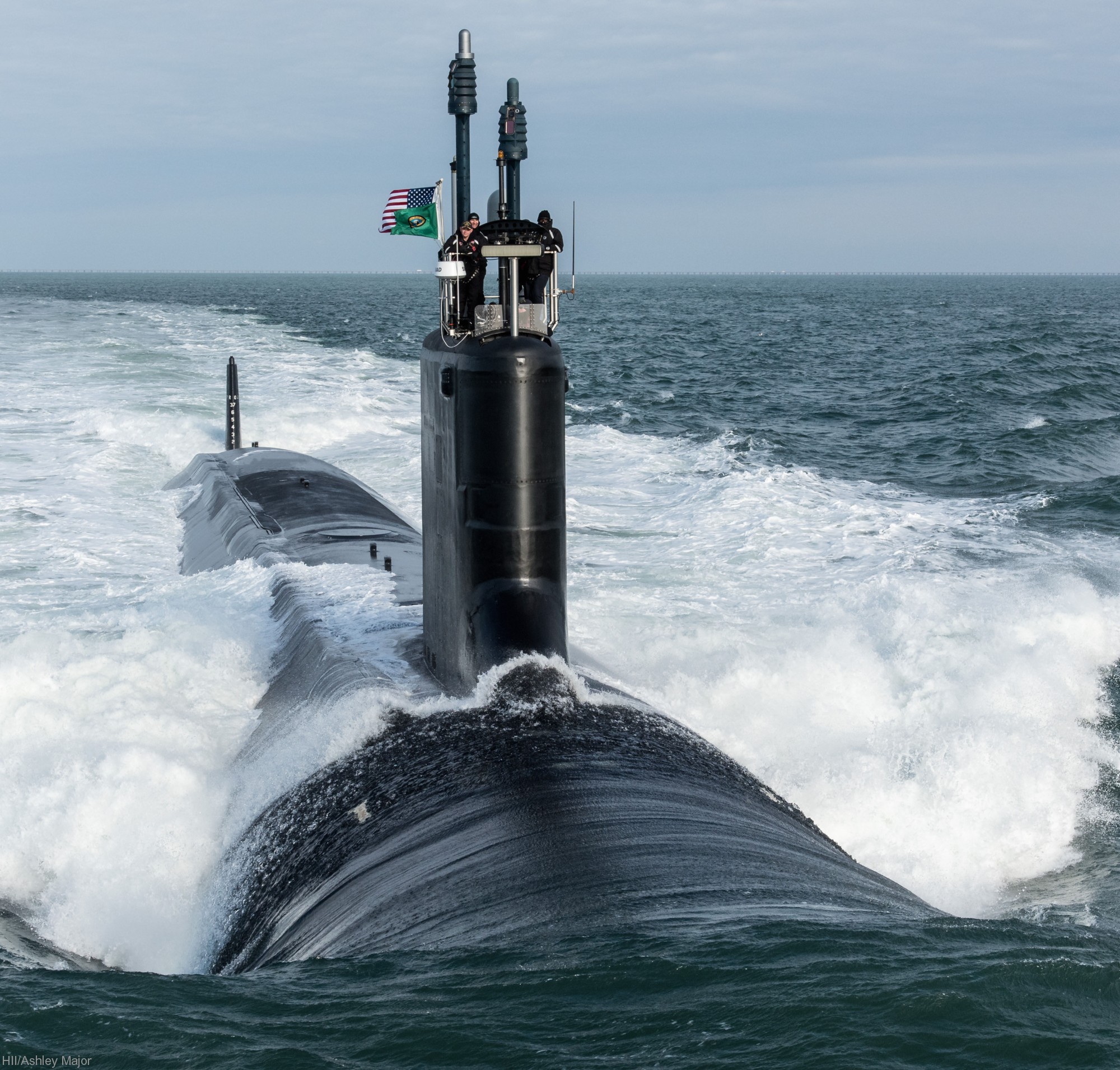 ssn-787 uss washington virginia class attack submarine us navy 36 trials hii newport news