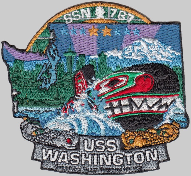 ssn-787 uss washington insignia crest patch badge virginia class attack submarine us navy 04p