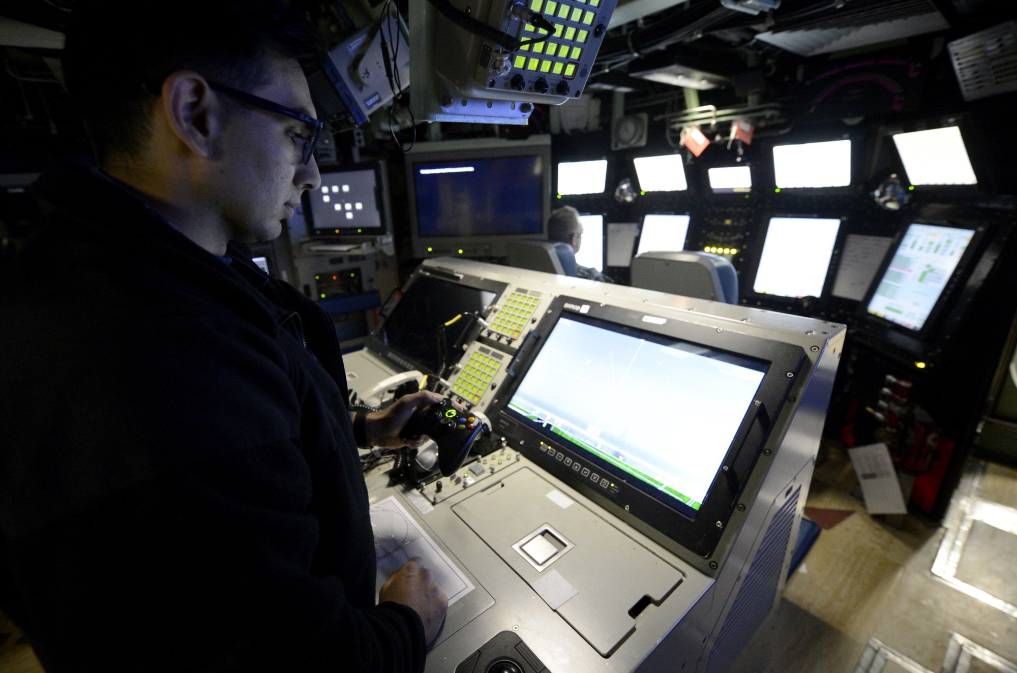 ssn-788 uss colorado virginia class attack submarine us navy 06 control console