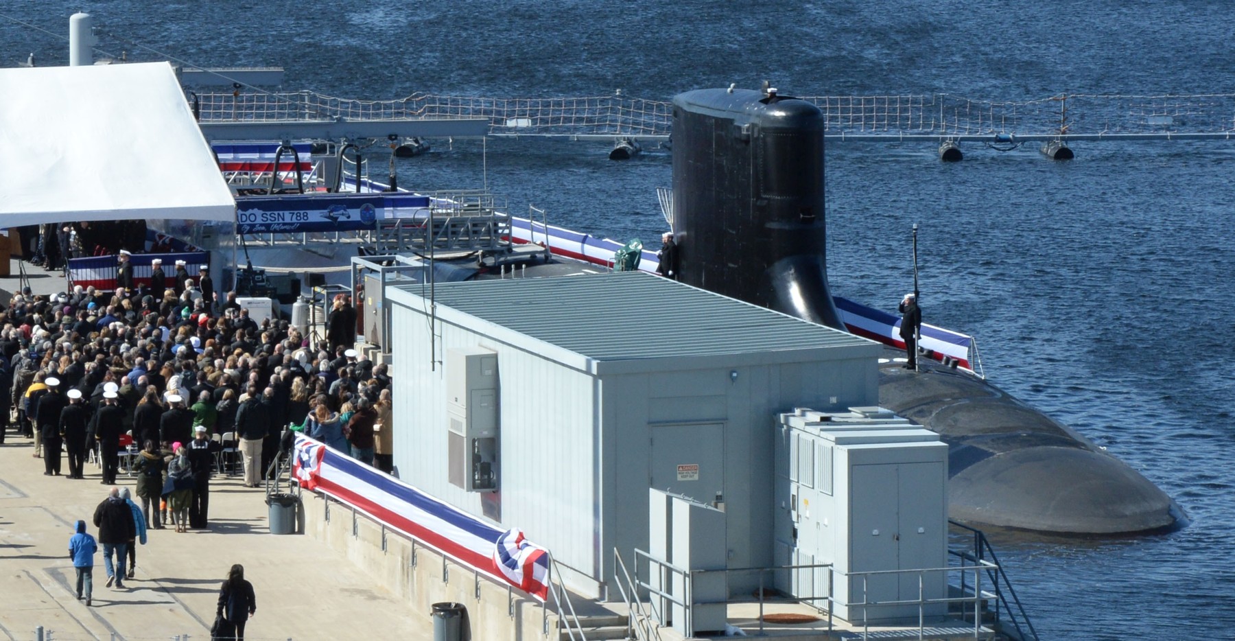 ssn-788 uss colorado virginia class attack submarine us navy 27 commissioning ceremony