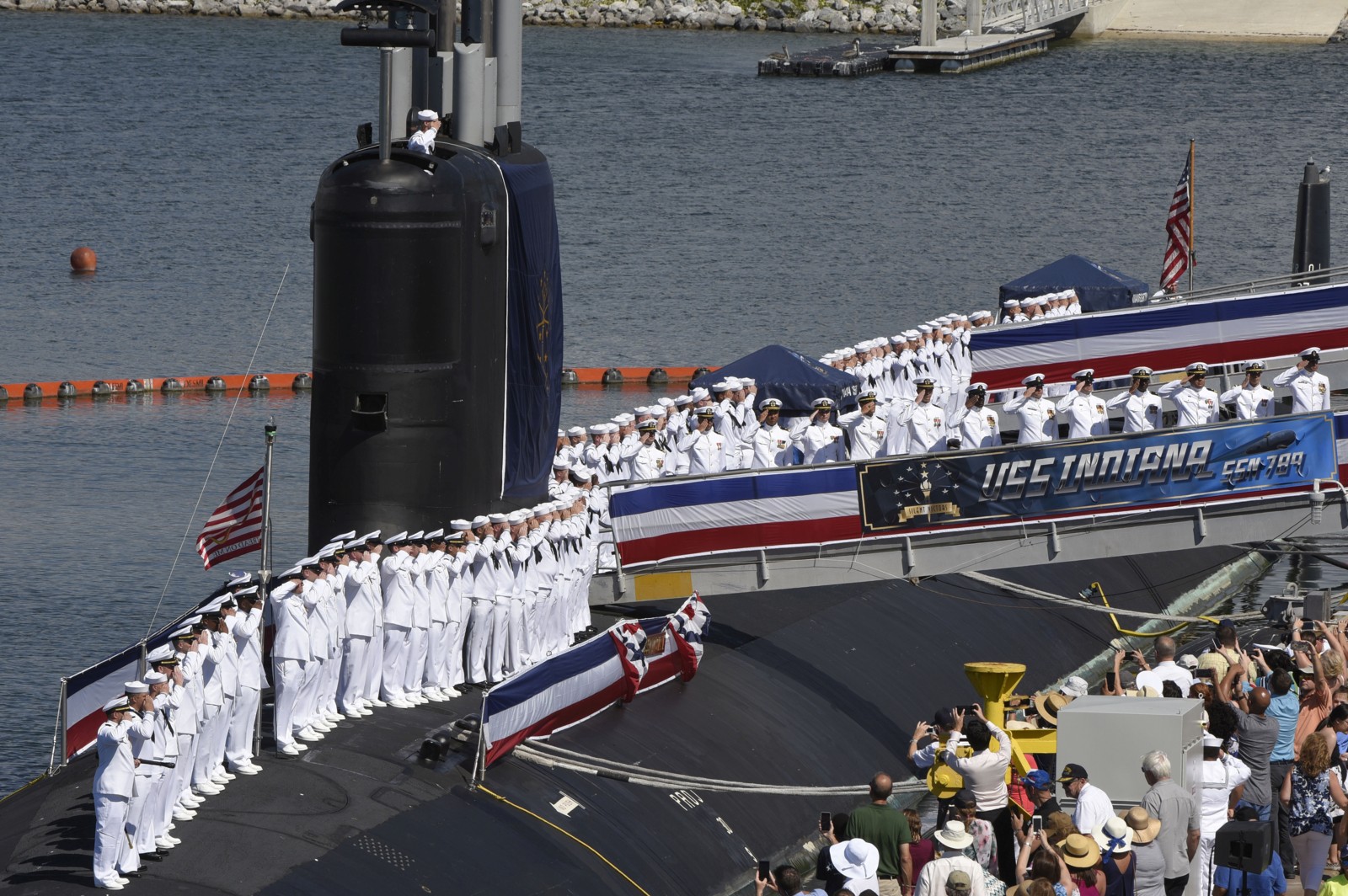 ssn-789 uss indiana virginia class attack submarine us navy commissioning ceremony port canaveral florida 33a