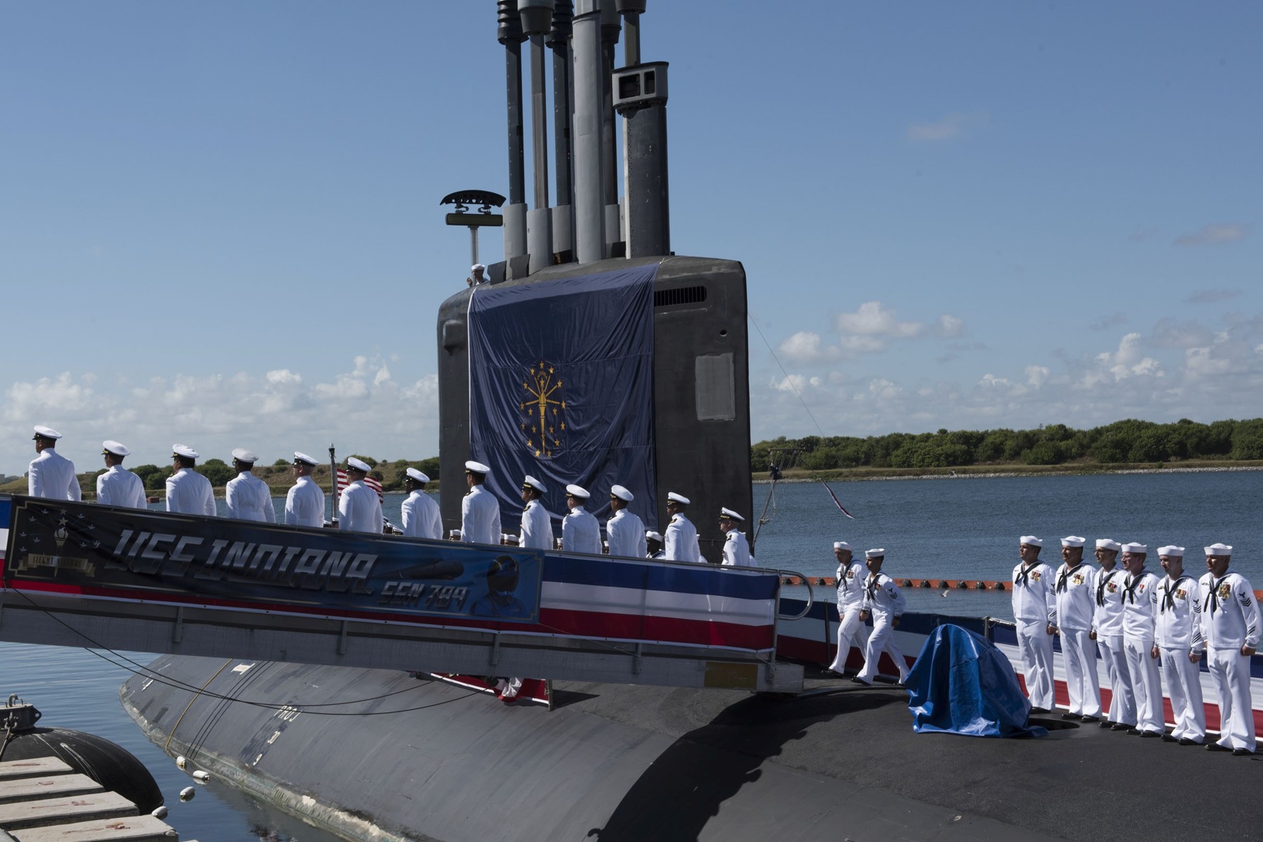 ssn-789 uss indiana virginia class attack submarine us navy commissioning ceremony port canaveral florida 37