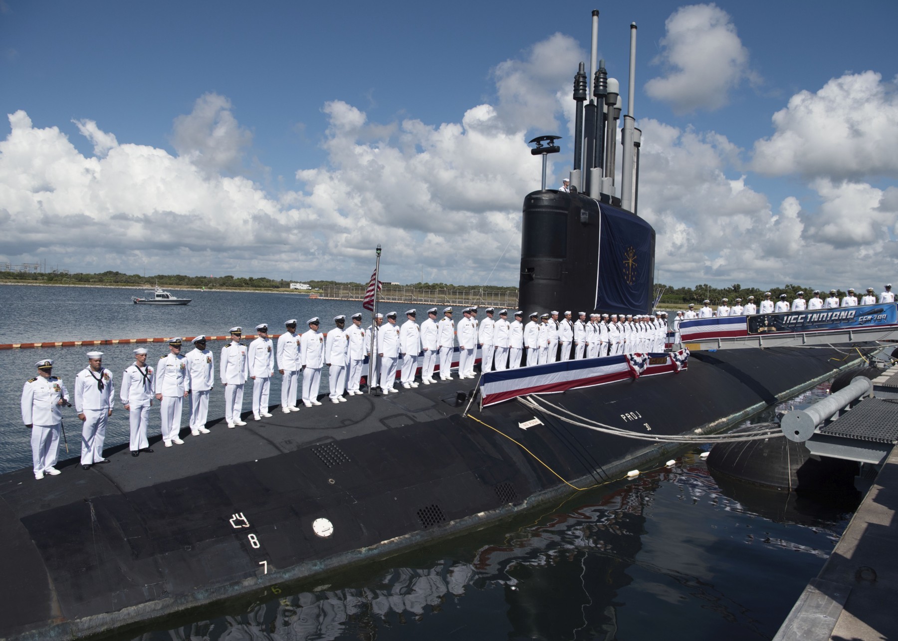 ssn-789 uss indiana virginia class attack submarine us navy commissioning ceremony port canaveral florida 38