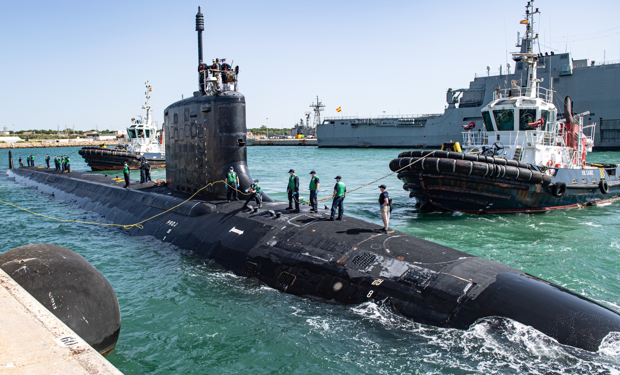 ssn-789 uss indiana virginia class attack submarine us navy 45 navsta rota spain