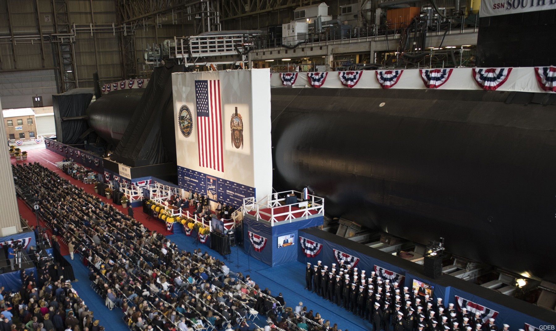 ssn-790 uss south dakota virginia class attack submarine us navy 02 christening ceremony groton gdeb