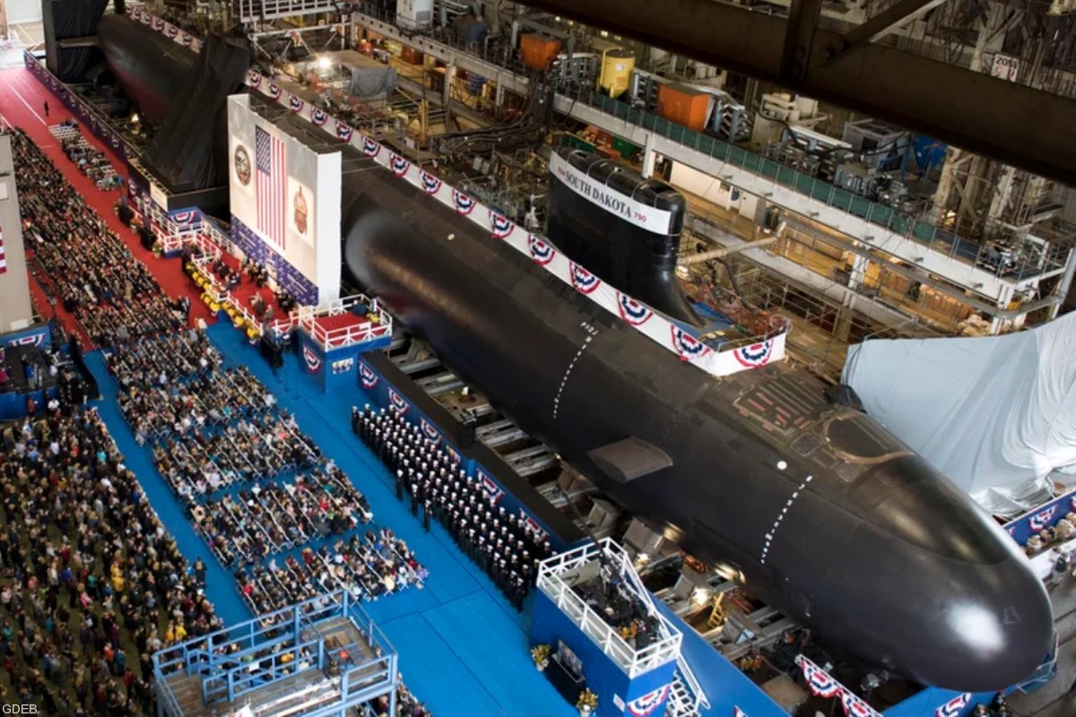 ssn-790 uss south dakota virginia class attack submarine us navy 11 christening general dynamics electric boat groton