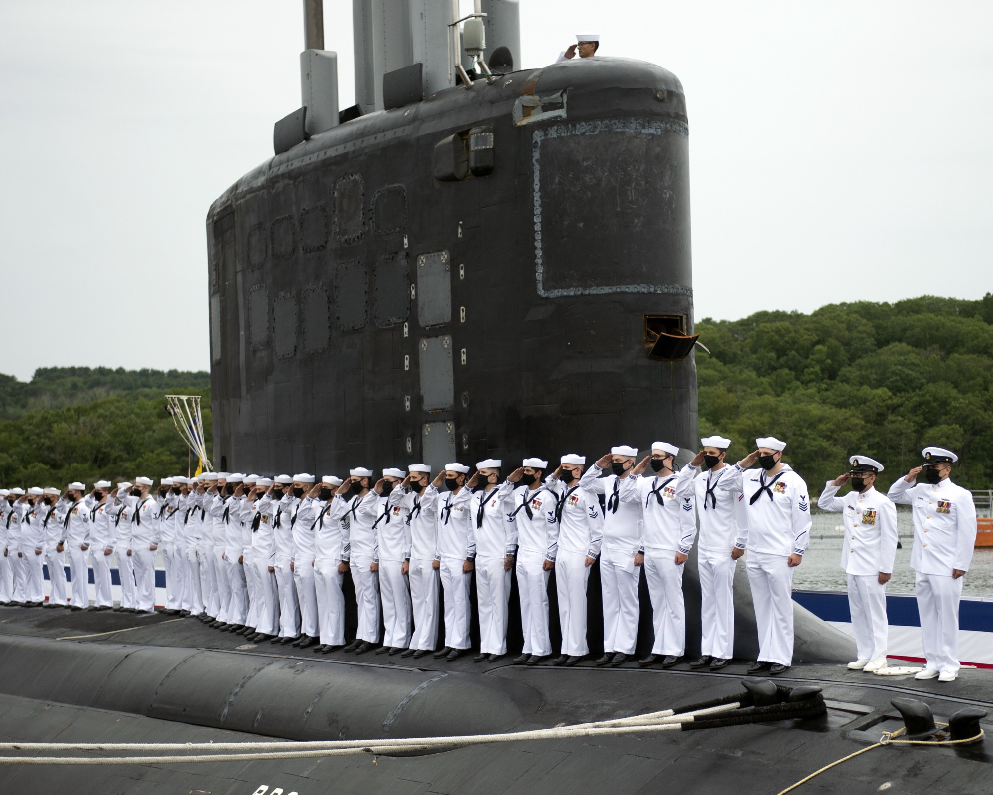 ssn-792 uss vermont virginia class attack submarine us navy commissioning new london groton