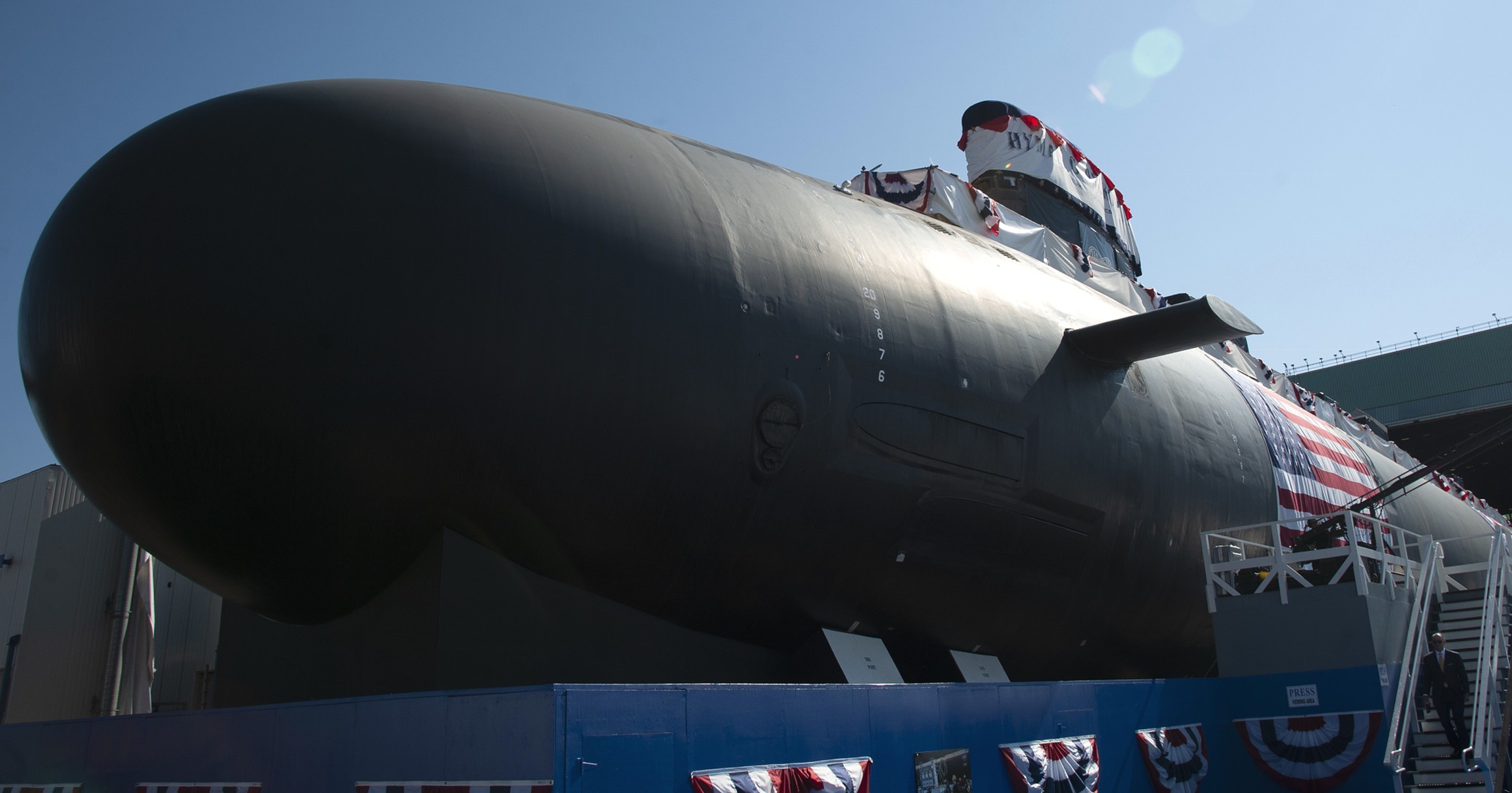 ssn-795 uss hyman g. rickover virginia class attack submarine us navy 04 christening ceremony