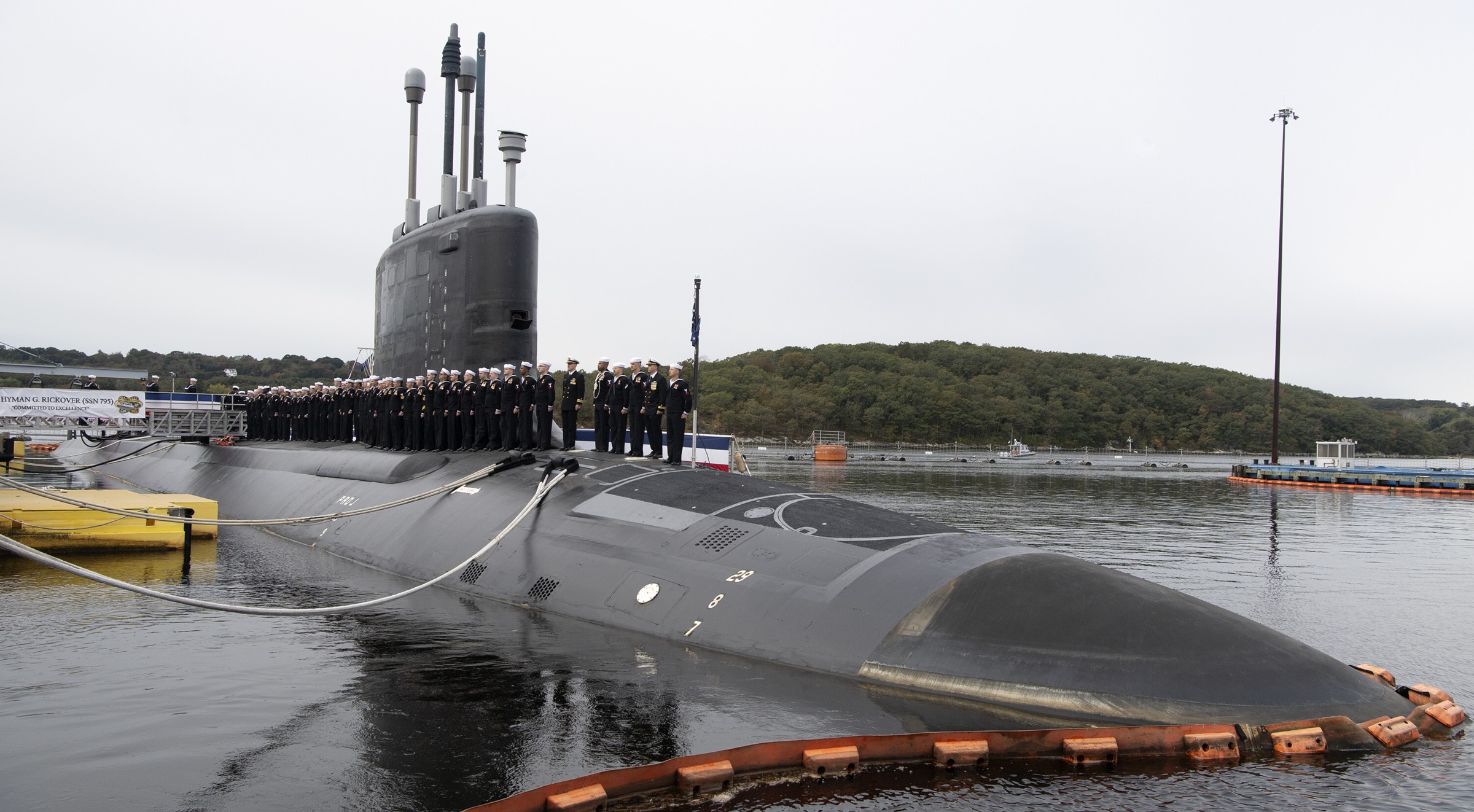 ssn-795 uss hyman g. rickover virginia class attack submarine us navy commissioning groton 17
