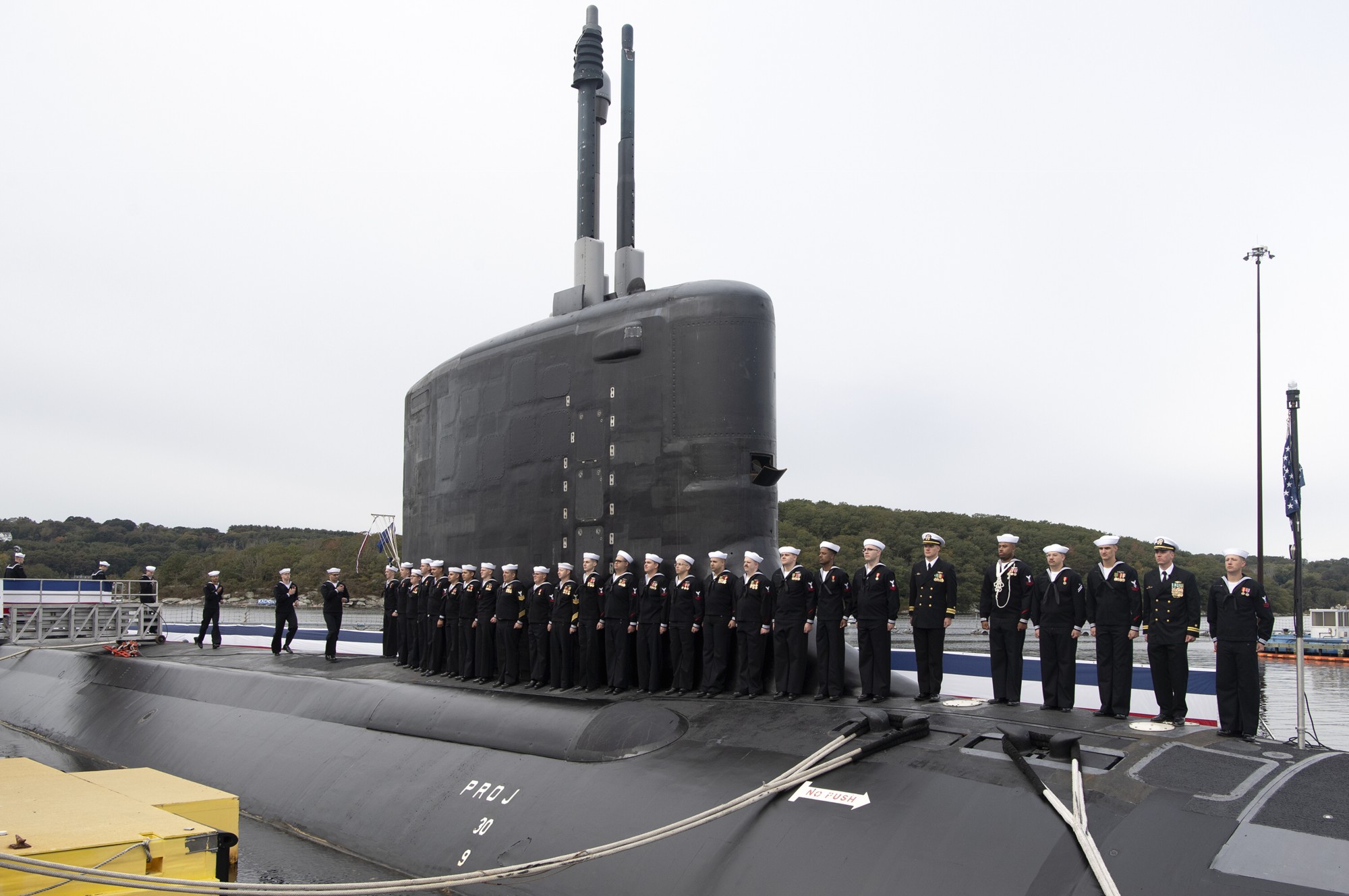 ssn-795 uss hyman g. rickover virginia class attack submarine us navy commissioning new london groton 18