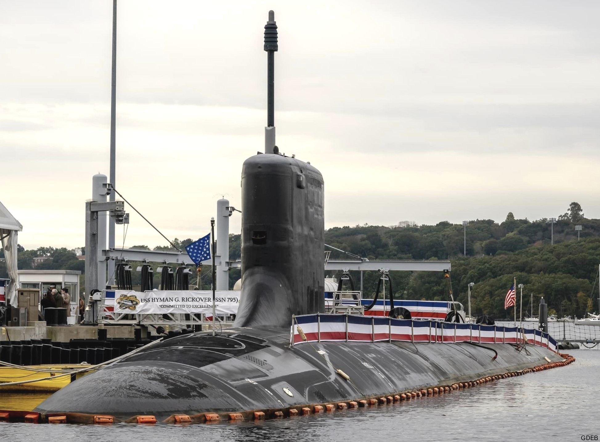 ssn-795 uss hyman g. rickover virginia class attack submarine us navy commissioning ceremony groton connecticut 21